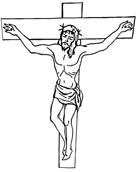Jesus Crucifixion Coloring Pages Coloring Pages