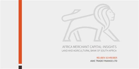 Land And Agricultural Bank Of South Africa Research Africa Merchant Capital
