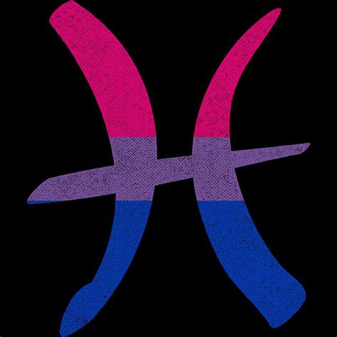 Pisces Bisexual Pride Flag Zodiac Sign Digital Art By Patrick Hiller My Xxx Hot Girl