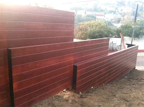 #fence #landscape_architecture #parallel #privacy #vertical #wood. Horizontal Composite Fence Redwood Fence Trex Horizontal ...