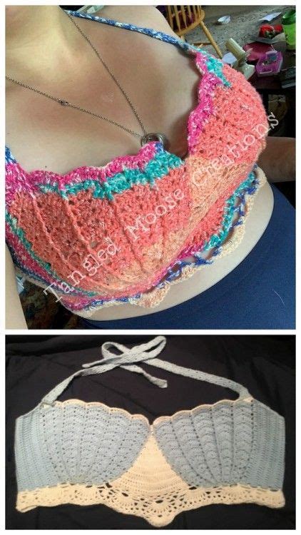 diy crochet mermaid bra top how many crochet bras do you see that are supportive and come in cup