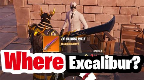 Excalibur Rifle Fortnite Location Where To Find Excalibur Rifle