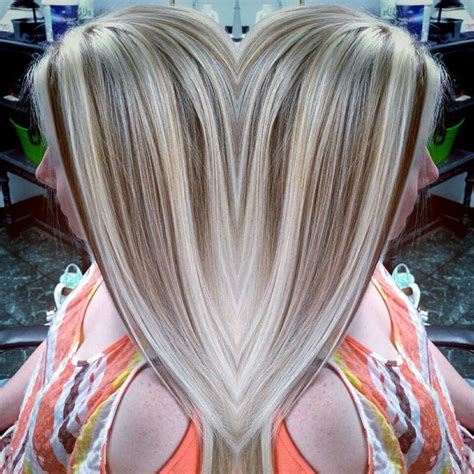 Heavy Highlight And Lowlight Heavy Highlights Hair Extentions Cool Blonde Summer Hairstyles