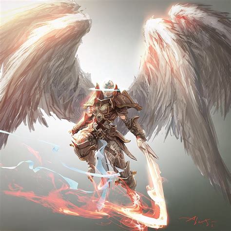 Aleksi Briclot — An Angel Concept Art Done For Battleforzendikar