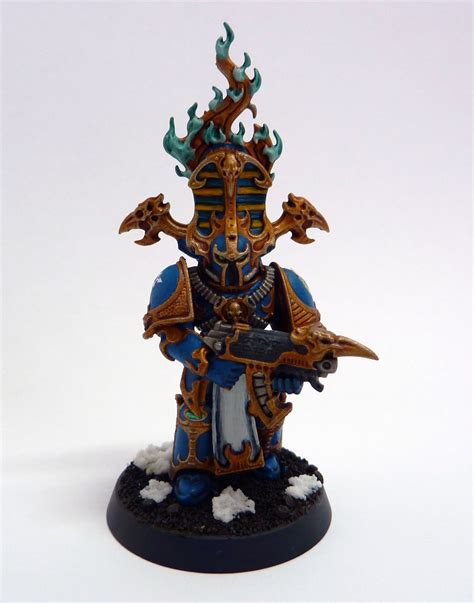 Thousand Sons Rubric Marine With Icon Of Flame For Warhammer 40000