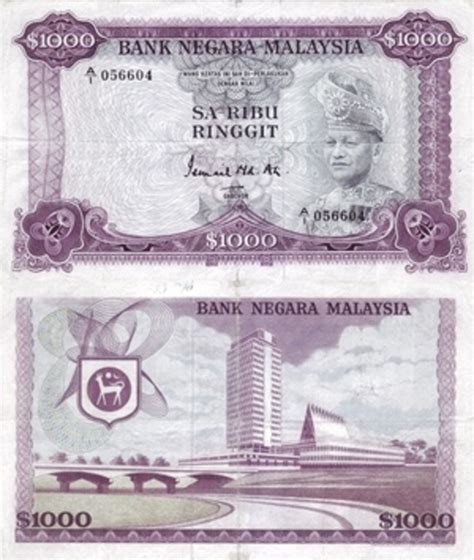 Its conversion factor has 6 significant digits, and it is a fiat currency. 1000 Ringgit - Malaysia - Numista