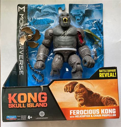 Monsterverse Kong Skull Island 6 Ferocious Kong With Helicopter