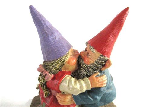 Dancing Gnome Couple Kissing Gnome Couplewill And Ann David The G