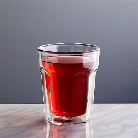 belle double wall glass 8oz crate and barrel