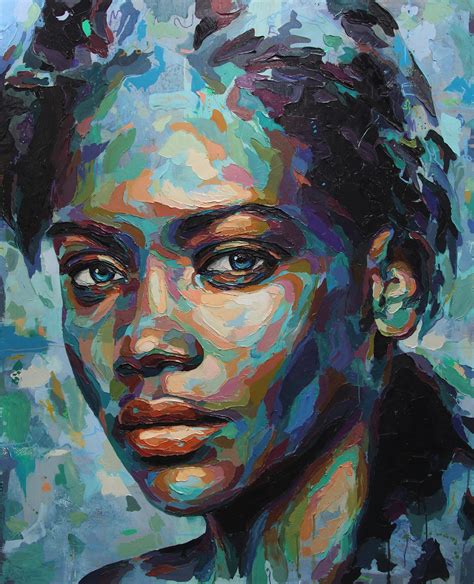 Josh Miels Commission Abstract Portrait Painting Portrait Art