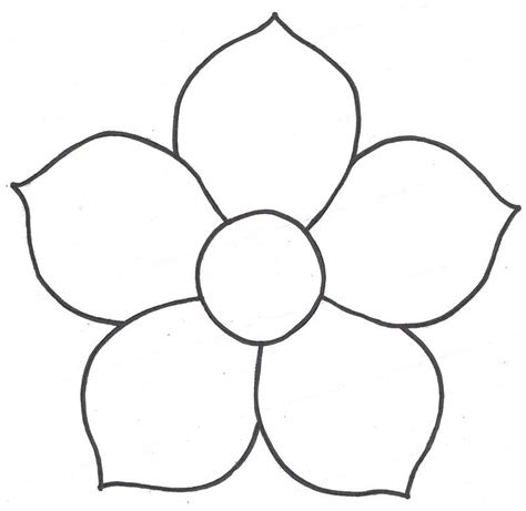 Zion 14 6 Flower Templates Printable Flower Template Flower Drawing