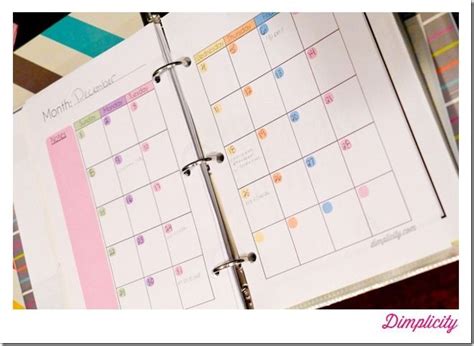 Free Mini Binder Planner Printables