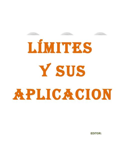 LÍmites Y Sus Aplicaciones By Daniiel Carrera Issuu