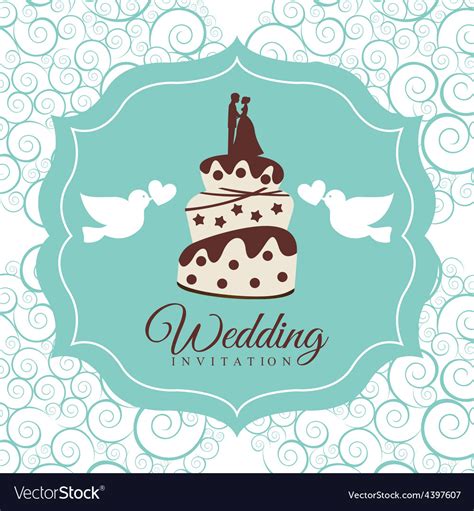 Wedding Card Royalty Free Vector Image Vectorstock