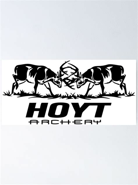 Hoyt Archery Logo Bow Crossbow Arrow Poster By Tinylocal Redbubble