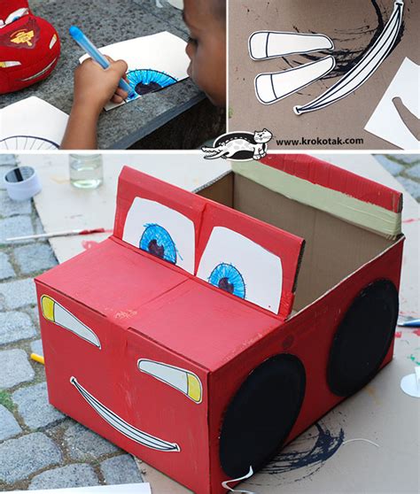 How To Make A Cardboard Box Car Project For School