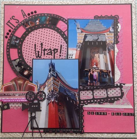I worked at so many of these now extinct attractions and it goes well in conjunction with the universal artwork. Great movie ride Disney scrapbook layout | Disney ...