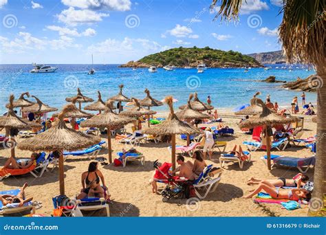 Sunny Beach Editorial Stock Image Image Of Sunbathers 61316679