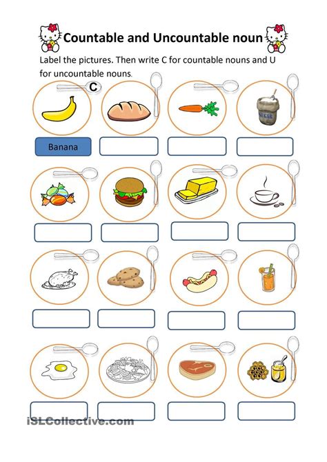Countable And Uncountable Nouns Esl Lesson Plan Lane Andersons
