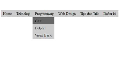 Cara Membuat Dropdown Menu Sederhana Dengan HTML Dan CSS Struktur Web