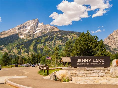 Jenny Lake Sign Of The Grand Teton National Park Editorial Stock Photo