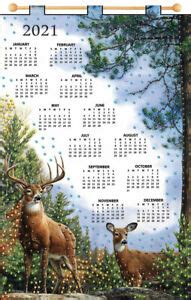 Free 2021 calendars that you can download, customize, and print. Design Works Deer 2021 Felt Calendar | eBay