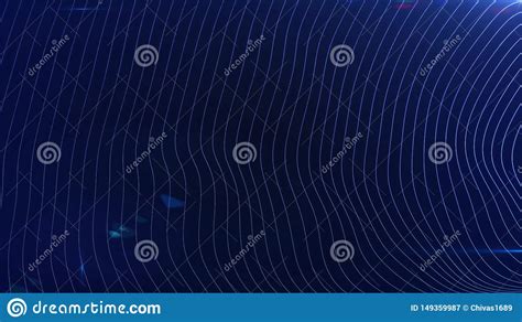 Abstract Futuristic Digital Blue Motion Background Wavy