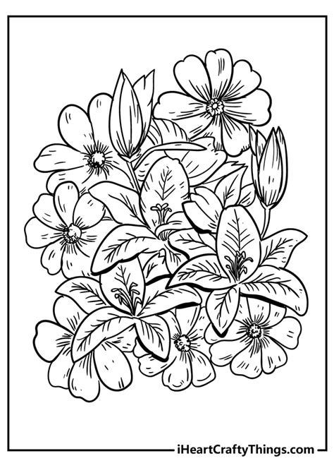 New Beautiful Flower Coloring Pages - 100% Unique (2021)