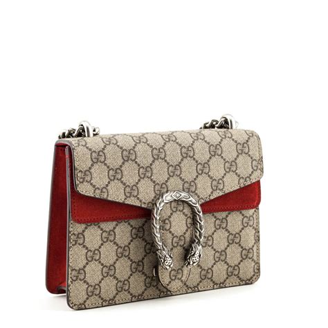 Gucci Gg Supreme Red Suede Mini Dionysus Bag Buy Preloved Gucci Ca