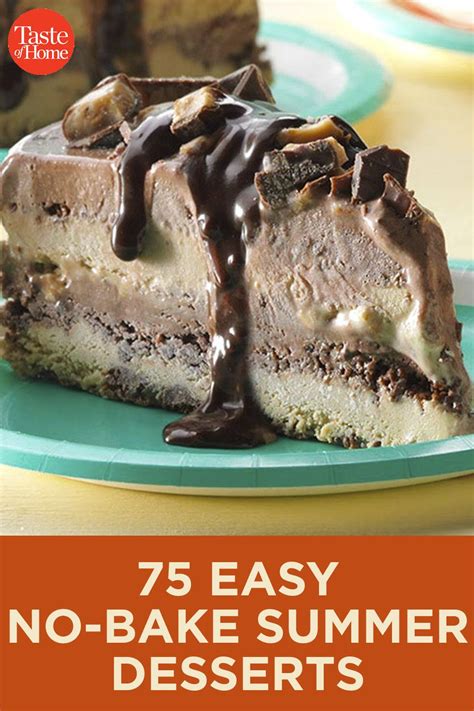 75 Easy No Bake Summer Desserts Summer Desserts Desserts Baking