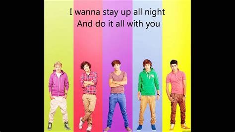 One Direction Up All Night Lyrics On Screen Youtube