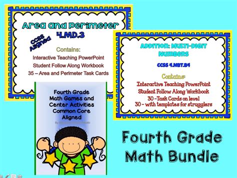 Fourth Grade Math Bundle Teaching Resources