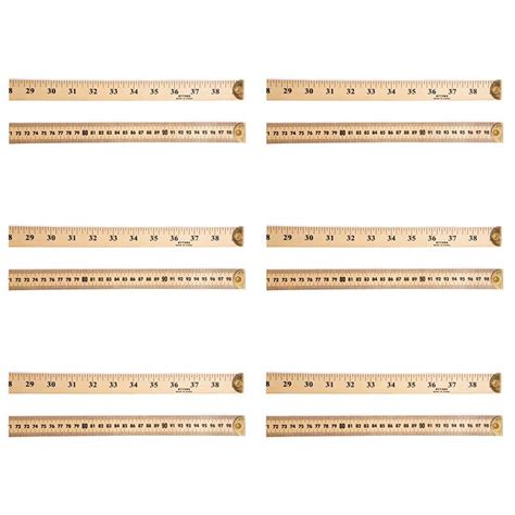 Charles Leonard Meter Stick Ruler With Metal End Pack Of 6 Zuma
