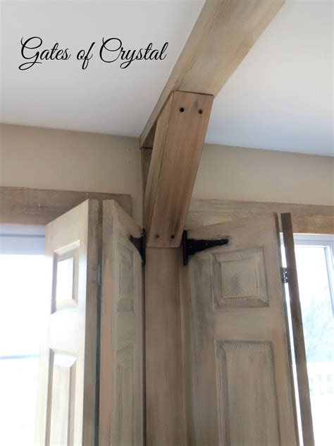 Easiest faux beams ever pine and prospect home. Gates of Crystal: How To Make Faux Beams
