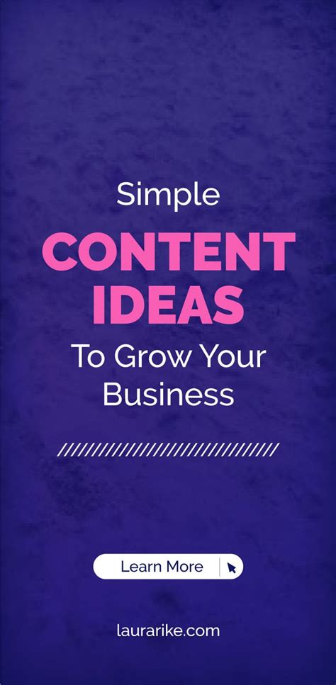 Simple Content Ideas To Grow Your Business Laura Rike