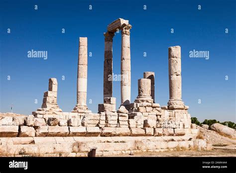 Temple Of Hercules At The Citadel Amman Citadel Capital Amman City