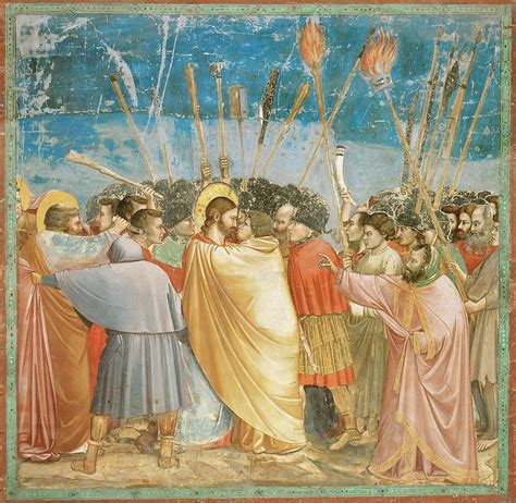 Giotto Kiss Of Judas 1303 1305 Fresco 185 X 200 Cm Jesus