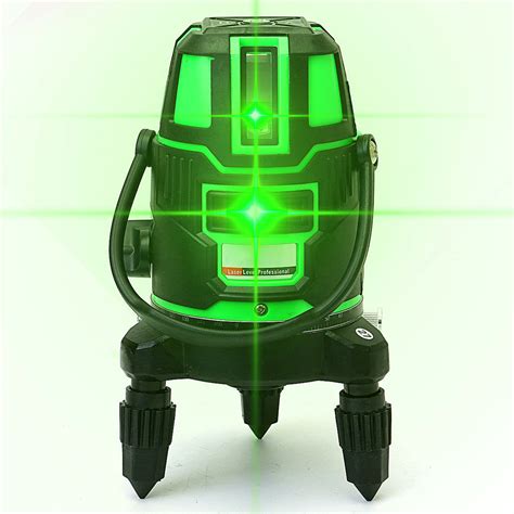 360 5 Line 6 Points Green Light Laser Level Rotary Laser Line Outdoor