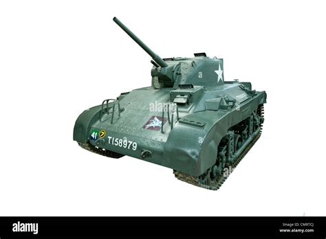 American Ww2 Light Tank Cut Out Stock Images And Pictures Alamy