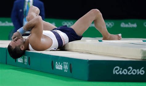 Olympic Crash Landing French Gymnast Suffers Horrific Leg Break Sports Olympics Emirates