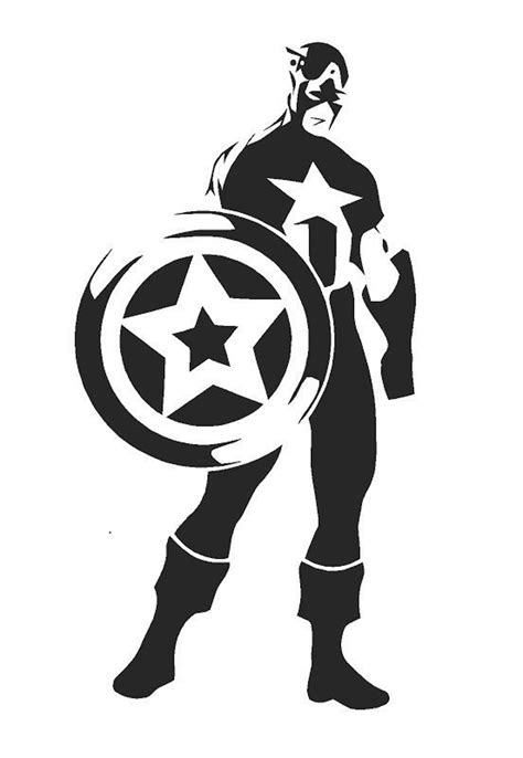 Captain America Marvel Theme Polyester Stencils In A3a4a5 Etsy