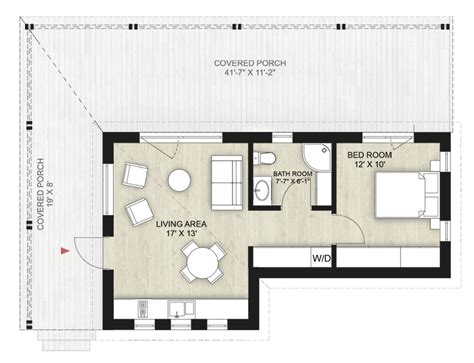 1 Bedroom House Plans Designed By Truoba Architect