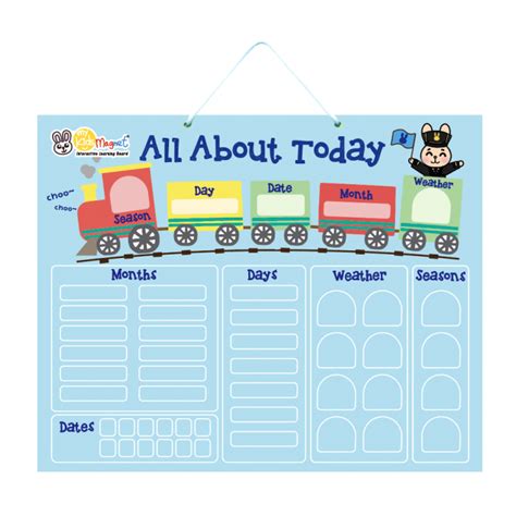 All About Today Magnetic Board Train