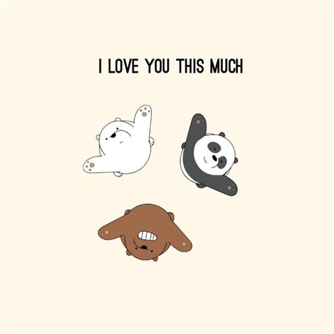 Tag Someone You Love This Much 🤗 ️ Ice Bear We Bare Bears We Bare