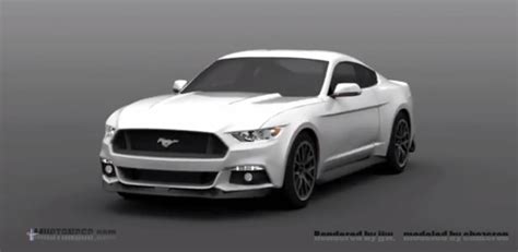 3d Rendering Of 2015 Ford Mustang With 360 Degree View Mustang Specs