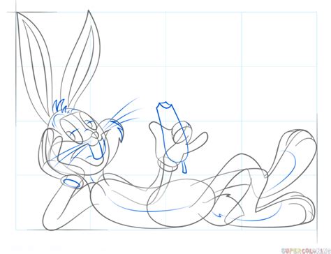 How To Draw Bugs Bunny Step By Step Drawing Tutorials