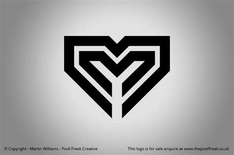 Spa, beauty, salon, feminine, cosmetics, heart, shape. Double M Heart Logo *SOLD* - Logo Design | Graphic ...
