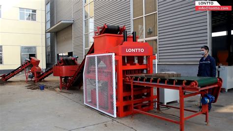 Lt4 10 Compressed Earth Block Machine Lontto Youtube