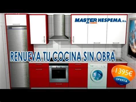 Esta cocina podía ser usada perfectamente, amplia y con todo tipo de almacenaje necesario y de electrodomésticos. Renueva tu cocina sin obra por sólo 1395 euros - YouTube