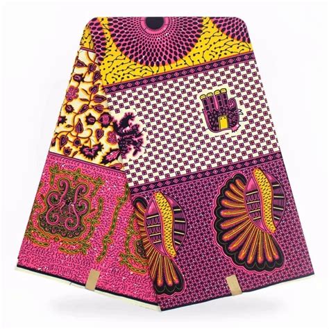 High Quality Purple African Real Wax Print Fabricclassical Design